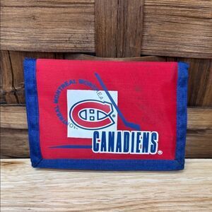 Vintage 90’s Montreal Canadiens Red and Blue Wallet